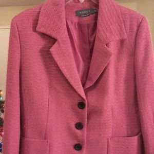 Acrylic/ Polyester Pink blazer.